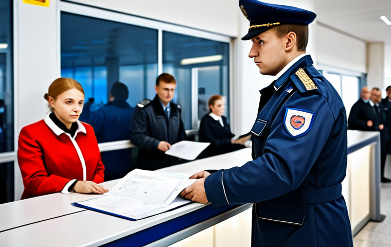 항공보안관리사와 보안 교육 현황 - Airport Security Professional**

"A professional-looking Russian airport security officer in full un...