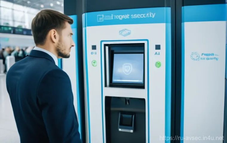 항공보안관리사 취업 성공 스토리 - **Prompt:** A highly detailed, realistic image of a female aviation security inspector, mid-30s, wit...