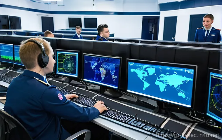 항공보안관리사 자격증 취득 가이드 - **Vigilant Russian Aviation Security Inspector at a Modern Checkpoint**
    "A highly professional a...